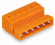 WAGO Konektor 731-636 1vodičový s pájecími piny CAGE CLAMP® 2,5 mm², oranžová